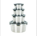 Restaurant Kitchenware Microwavable Food Container Tiffin Box Canister Stainless Steel sealed Refrigerator Crisper with Lid