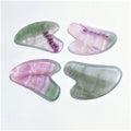 Hot Selling Gold Fluorite Heart Shape Guasha Spoon Innovative Products HZ
