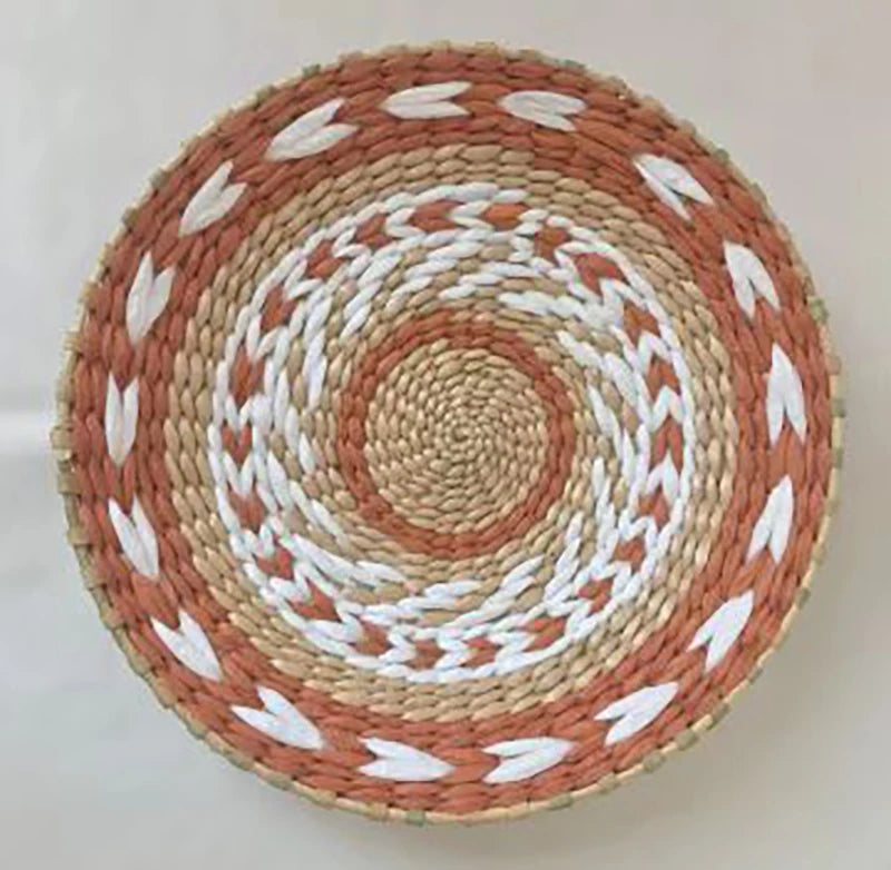 Colorful Woven Straw Wall Hangings Eye-Catching Art Deco Design Birthday Party Hanging Decorative Pieces