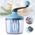Manual Plastic Egg Beater Milk Frother Hand Crank Mini Blender Whisk Eco-Friendly Sauce Cream Mixer Egg Beater