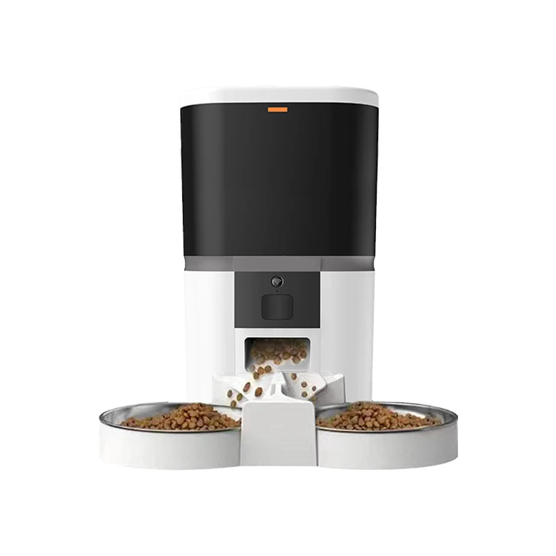 Tuya WiFi Smart Automatic Cat Feeder Timed Cat Pet Feeder with Desiccant Bag for Pet Dry Food