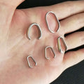 Jewelry Making Findings Large Pendant Glue on Bails Stainless Steel Charm Bail for Chain Necklace