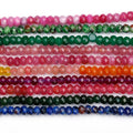 Wholesale 2*3mm Faceted Rondelle Beads Rondelle Gemstone Loose Beads for Jewelry Making