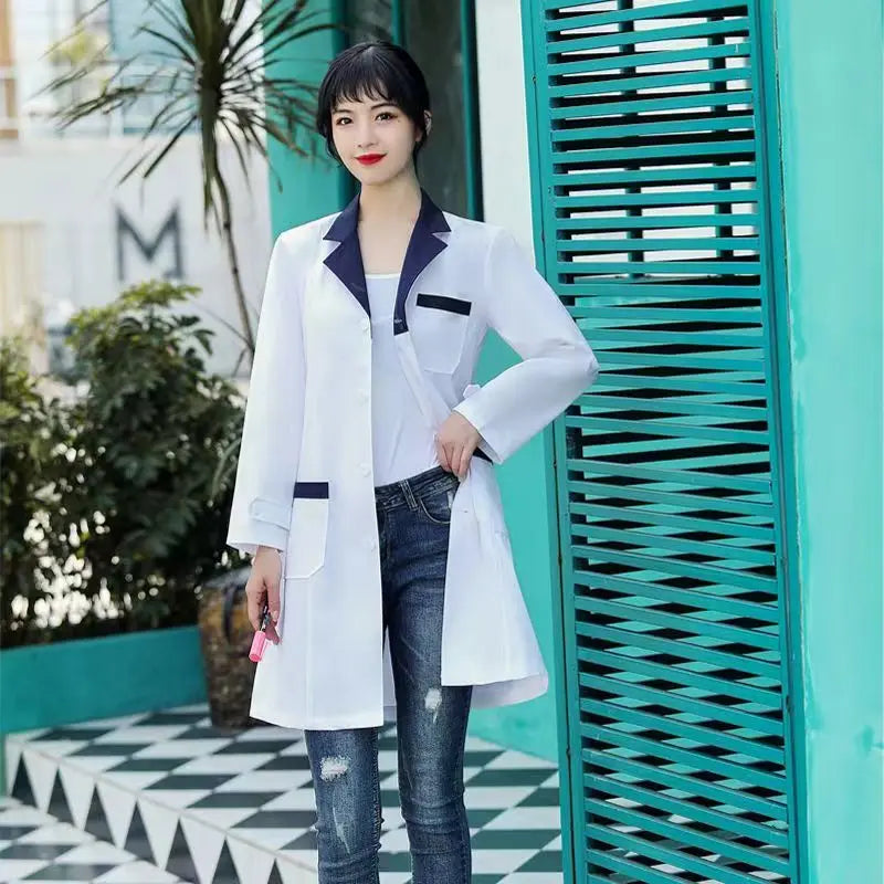 Beauty Uniform Dress Spa Uniform Scrub Uniform White Salon Lab Coat Pharmacy Work Blouse