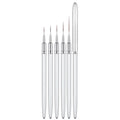 Custom Color & Logo Nylon Nail Art Liner Brushes (5 Pcs)-25mm & 11mm Lady's Beauty Tools-100% New-1pc/bag