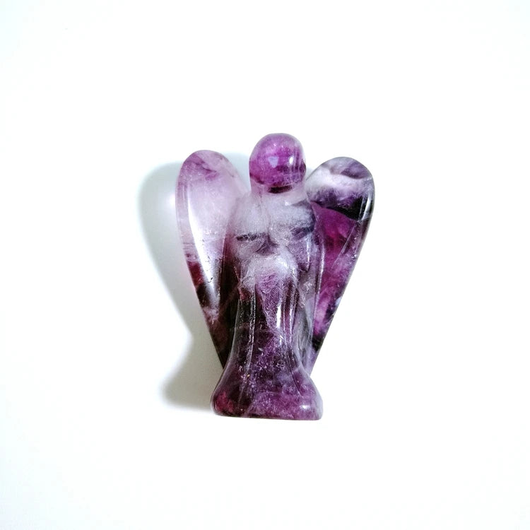 2026 Wholesale Natural Amethyst Angel Quartz Crystal Gift Folk Crafts