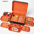 Stock 7 Jewelry Box PU Leather Jewelry Storage Box Large Space Jewelry Holder Gift Box Joyeros Organizador De Joyas