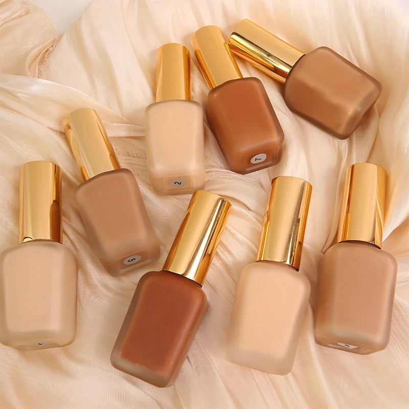 Best Private Label Organic Dark Black 24H Long Lasting Full Coverage Concealer Waterproof Foundation Matte Oil Oil-Control
