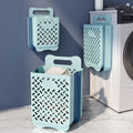 Large Collapsible Plastic Laundry Basket with 2 Handles Storage Basket