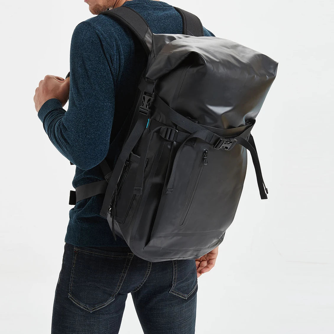 Leyi Fashionable TPU PVC Waterproof Backpack Large Capacity Hiking and Travel Backpack for Camping for Outdoor Activities