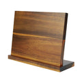 RTS Magnetic Knife Block Holder Storage Acacia Wood Knives Organizer for Kitchen