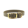 PVC Dog Collar Custom Bio Thane TPU Engravable Waterproof Easy Cleaning Luxury Gold Brass Copper Buckle