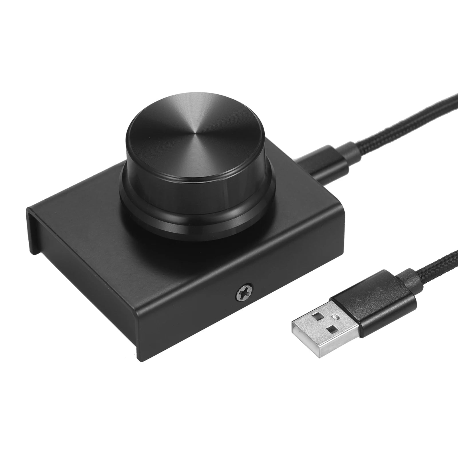 USB Volume Control Knob One Key Mute Volume Controller for Computer Laptop Plug and Play PC Speaker Audio Adjuster Compatible Wi