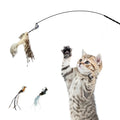 Steel Wire Feather  Replacement Head Bite Resistant  CATNIP Cat Feather Toy