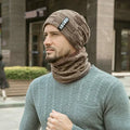 Winter Hat for Men Winter Beanie Hat Scarf Slouchy Snow Knit Skull Hat for Boys