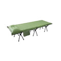 WOQI 2025 Aluminum Frame Lightweight Camping Cot Customized Portable Metal Bed for Outdoor Travel Bedroom Use Foldable Design