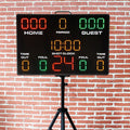 CHEETIE Portable Sport Scoreboard LED HOME GUEST Scores Display 14s 24s Shot Clock Basketball Scoreboard