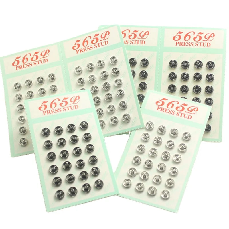 8mm 10mm 12mm Copper Brass Press Stud Button Cheap Wholesale Kids Doll Craft Garment Invisible 6mm Round Metal Push Snap Buttons