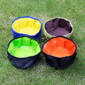 Foldable Silicone Pet Bowl Portable Puppy Food Container Collapsible Feeder for Outdoor Camping Dog Accessories Travel Bowls
