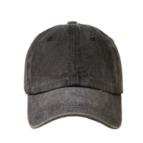 Newest Selling Vintage Acid Wash Baseball Cap Hand Embroidered Plain Cotton Adjustable Unstructured Soft Ball Cap Sporty Style