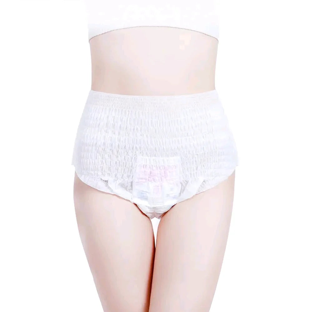 DH Women's Disposable Cotton Sanitary Napkin Panties Breathable Soft Super Absorbent Latest Designs for Period Safety