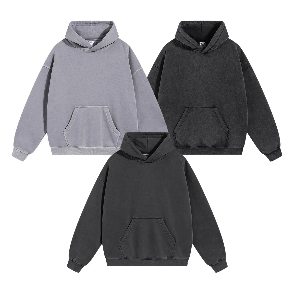 2024 New Arrivals Pullover Plain Artiemaster Solid Color Unisex Heavyweight 400gsm Vintage Street Wear Oversized Fleece Hoodies