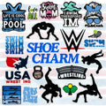 Trending Products 2024 Athletic Swim Wrestling Sport Charm Shoe Accessories Low Moq Products Custom Usa Shoe Decorations Bulk