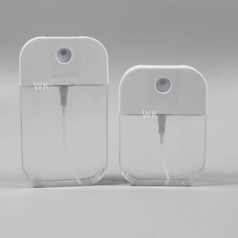 Novel Style Portable Pendant Card Perfume Spray Bottle 45ml/50ml Transparent Soft Silicone Pump Spreayer Sealing Screen Printing