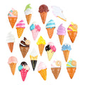 Hot Sale New Fake Miniature Ice Cream Cone Resin Charms Keyring Keychain Accessories