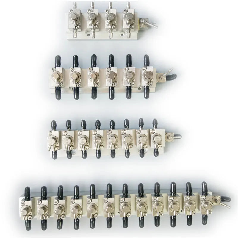 Inkjet Printer Machine Spare Parts Valve Metal Cleaning Through Valve 4 6 8 12 Places