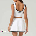 JY Yoga Short Skirt Women Sports High Waisted Short Skirt Comfortable Breathable Belt Safety Pants Pocket Tennis Yoga Golf Skirt