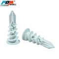 Natural White Self-drilling Drywall Anchors 16*42mm Plastic Hollow Wall Drywall Anchors for Plasterboard
