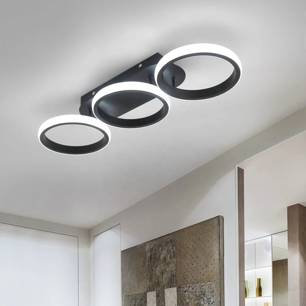 White Warm Iron 30W Surface Mounted Decor Led Ceiling Light for Home Hallway