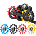 MUQZI Bicycle 12t Positive Negative Tooth Wheel Rear Derailleur Bike Guide Pulley Ceramics Bearing
