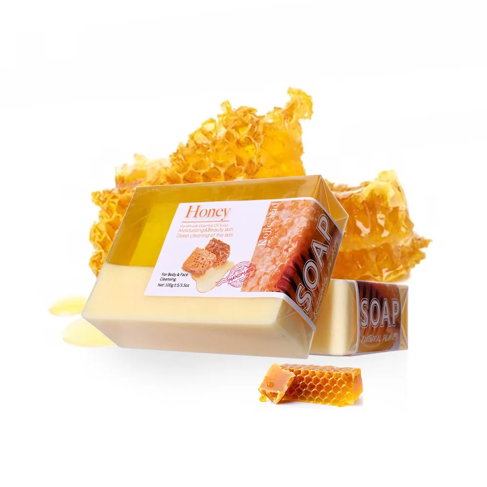 OEM Wholesale Organic Honey Soap Natural Moisturizing Face Clean Body Wash Coconut Whitening Handmade Honey Soap