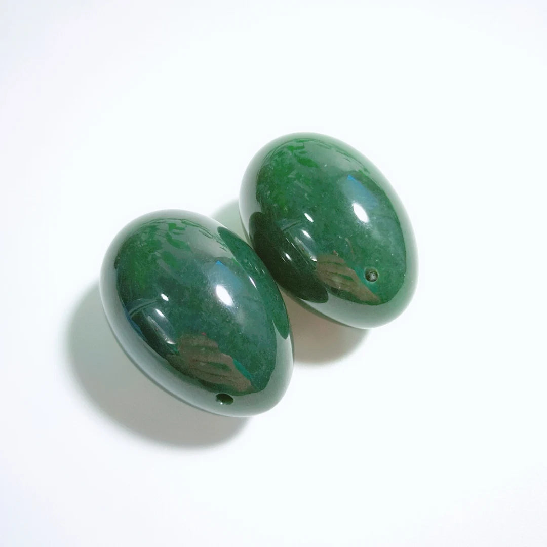 2025 Natural Yoni Egg Set Obsidian Kegel Exercise Jade Egg Muscle Tightening Crystal Balls Yoni Nephrite Jade Egg