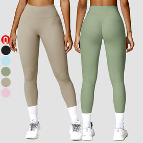 Breathable Soft High Waist Sport Yoga Pant Workout Push up Scrunch Butt Gym Fitness Leggings for Women