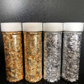 New Reposteria 24K Gold Silver Leaf Sheets 2g/bottle for Food Chocolates Professional Decorators Kangkai Baking Pastry Tools