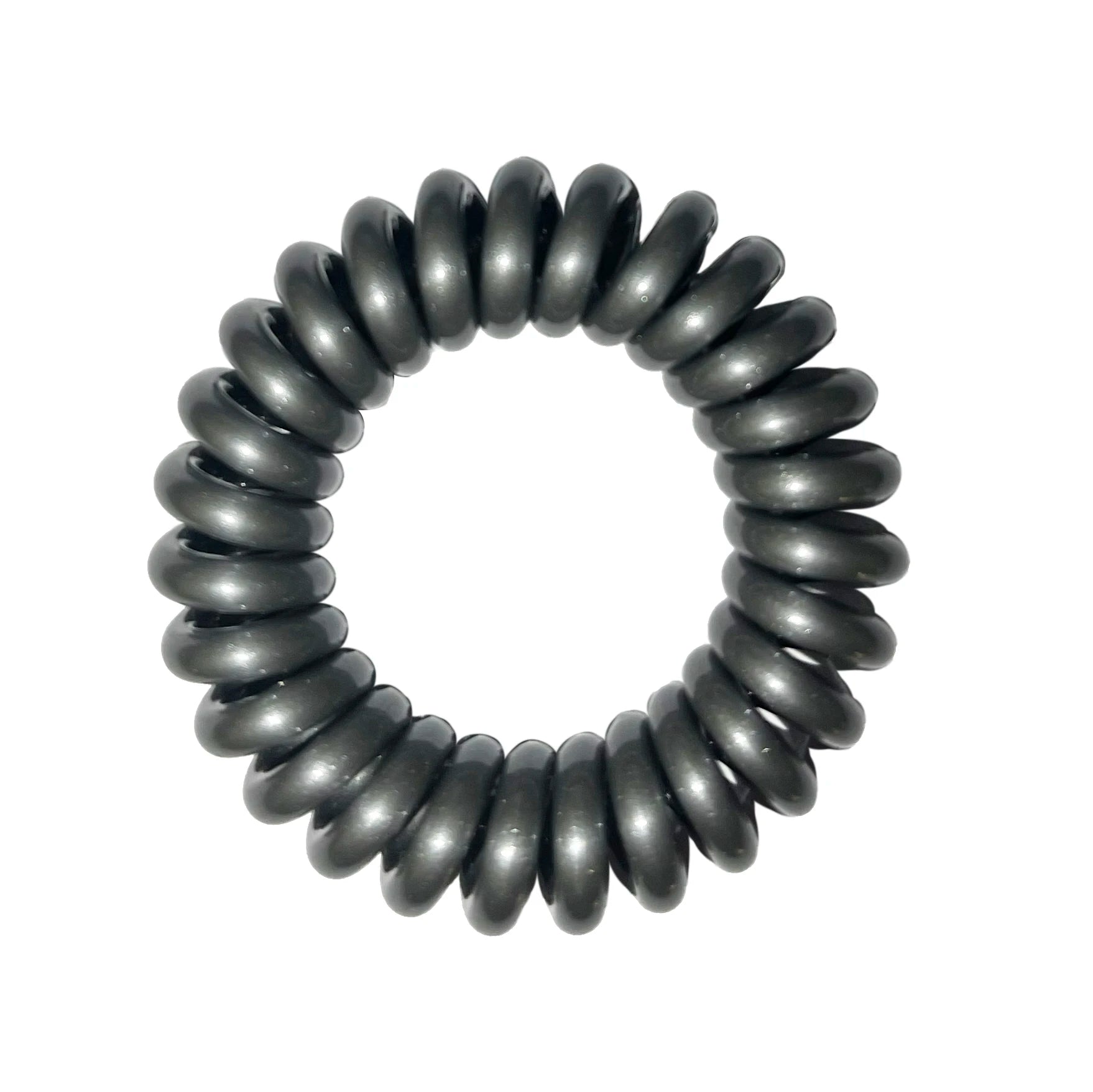 Customized logo 72 Colors Elastic Spiral Metal Silver Gold Color Plastic Waterproof Sports Yoga Hair Ties