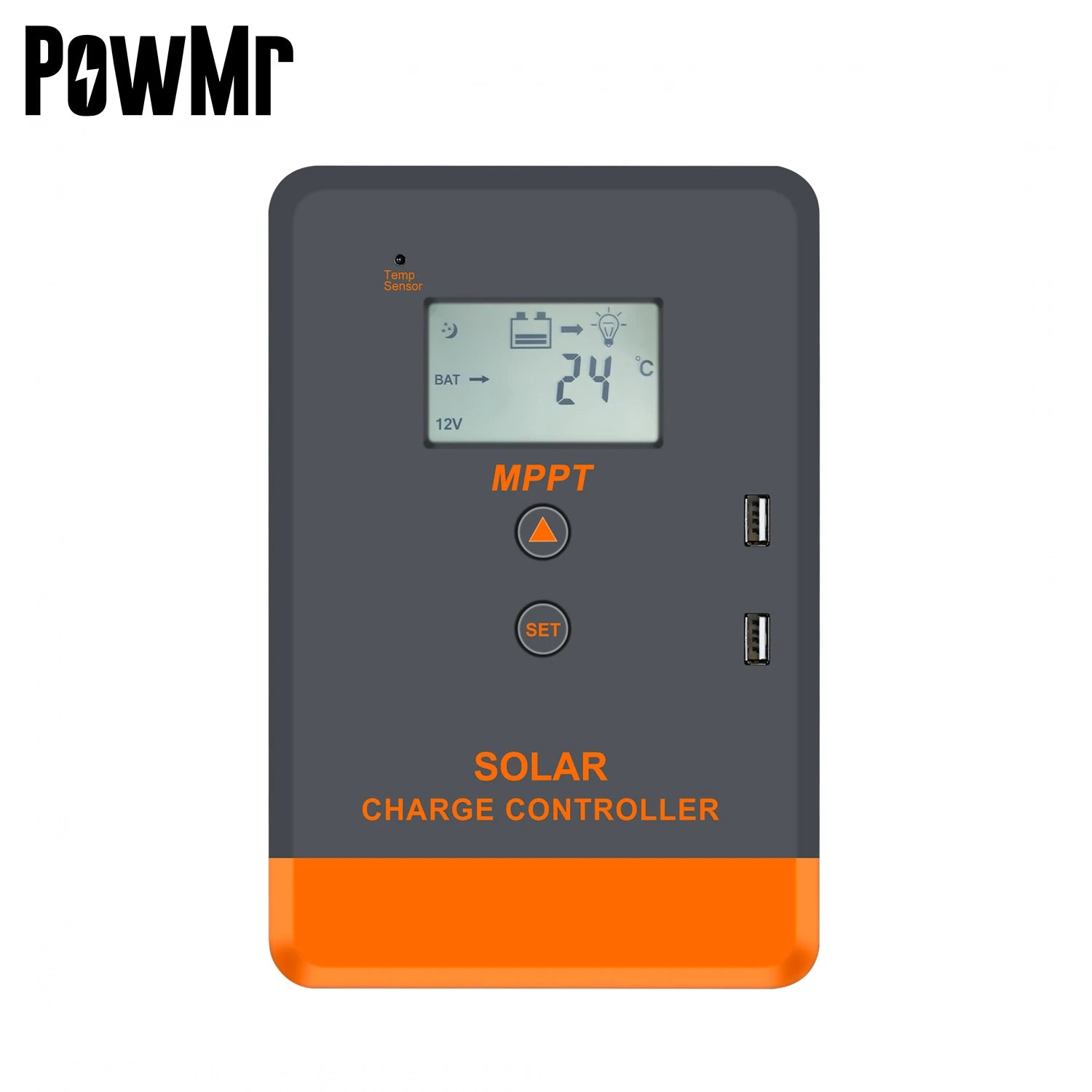 PowMr 20A 30A 40A 12V 24V Auto Solar Charging Controller MPPT Solar Charge Controller for Lead Acid Battery
