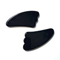 DIY V shape Black Obsidian Gua Sha Facial Massage Tool Gua Sha Set