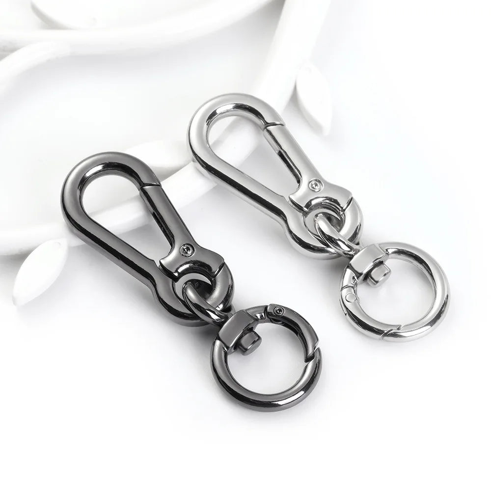 Wholesale Zinc Alloy Spring Clip Snap Key Chain Metal Hardware Key Holder Carabiner Clip Keyring