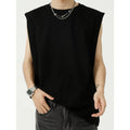Men's Korean Version Ins Summer Fitness Vest 100% Cotton Breathable Eco-Friendly Customized Logo Hip Hop Style Knitted Pure