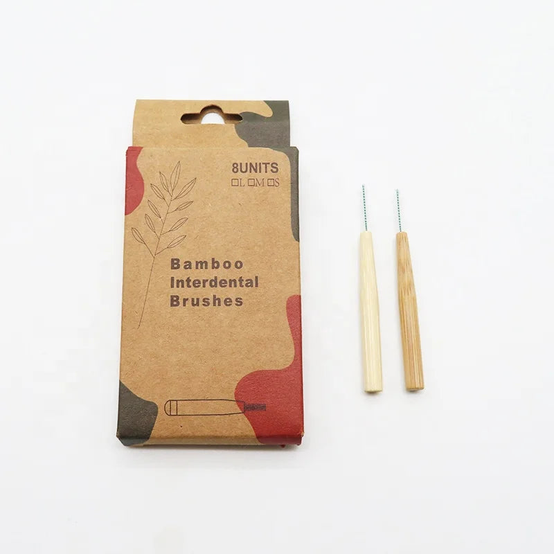 Wholesale Customized Eco Bamboo I Type Interdental Brush Stick Dental Cleaning Brush of High Quality