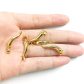 Jewelry Bulk Wholesale Goods in Stock Small Size Chili Pepper Metal Alloy Charms 18k Gold Plated Pendant Women Necklace Earrings