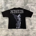 DENIMGUYS Custom Oversized Men's Tshirts Boxy Fit Blank Tee 100% Cotton Black Men Streetwear Printed T Shirts