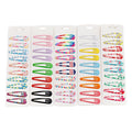Wholesale 10pcs Set of 6CM Paint Printed Metal Hairpins Colorful Hair Clips Hair Accessories for Hair Decoration