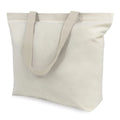 Custom Recyclable Cotton Canvas Fabric Large Women's Grocery Shopping Handbag Cotton Fabric Bag With logo