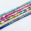 4x13mm Wholesale Imperial Jasper Stone Beads Column Cylinder Tube Loose Gemstone Beads for Jewelry Making