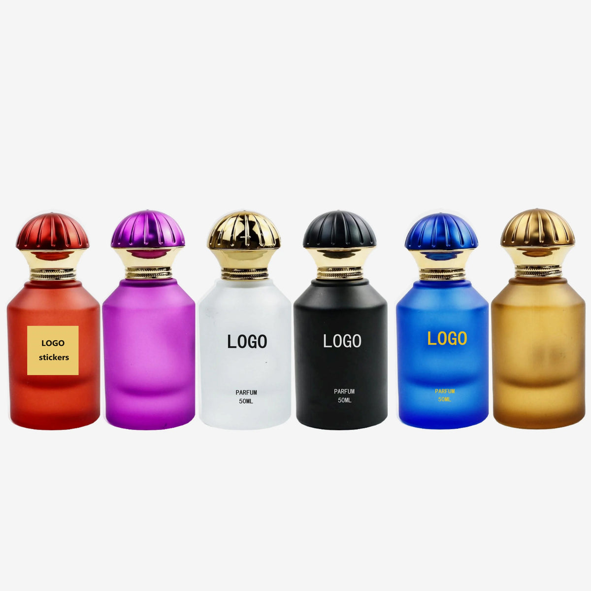 Customized 30ml 50ml High-end Perfume Spray Bottle Cylindrical Frosted Glass Perfume Bottle Recyclable Perfume Bottle